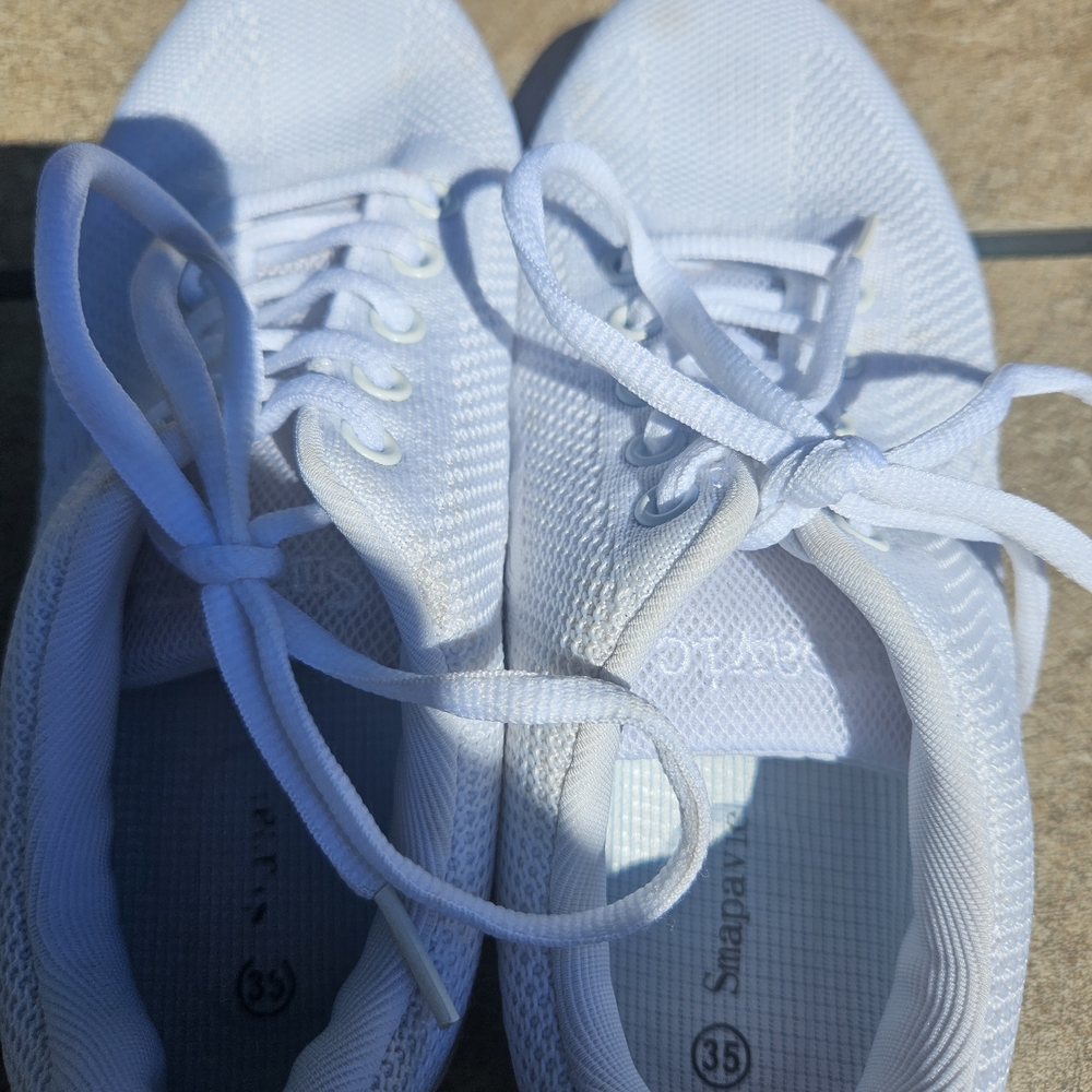 White Athletic Sneakers - Picture 2 of 3